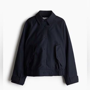 H&M TWILL JACKET WITH COLLAR/Navy
